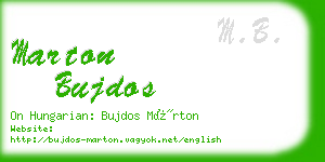 marton bujdos business card